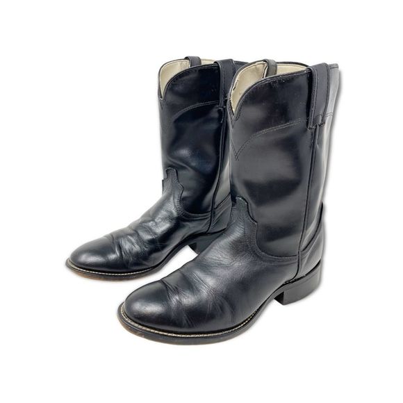 Laredo Other - Laredo Black Leather Saddle Collection Western Roper Boots 7902 Men’s Size 7.5